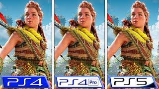 Horizon Forbidden West | PS4 - PS4 Pro - PS5 | Graphics Comparison