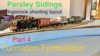 Formation of the track Formation - Parsley Sidings Inglenook shunting layout part 4