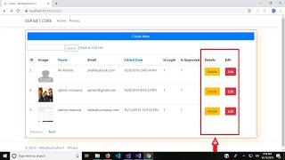 Edit and Dispaly Records with Image in ASP NET Core