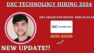 #DXCHIRING2024 | ANY graduate | B.sc, BCA, MCA | #freshers  #dxctechnology #hiring2024 