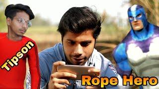 Rope Hero V/S Tipson Fight | Rope Hero In Real Life | Funny 2 Friends