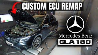 Mercedes GLA180 1.6 121bhp/122ps Custom ECU Remap with Dyno Test