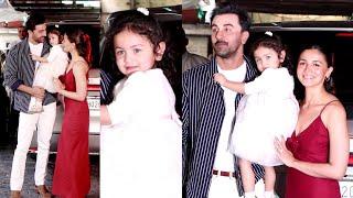 Raha Kapoor New Video With Parents Ranbir Kapoor And Alia Bhatt At Kapoor's Christmas Lunch 2024