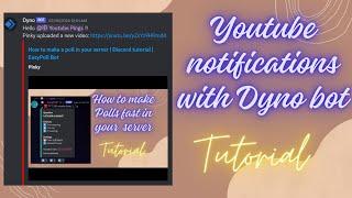 Youtube Notification in your discord server | Dyno Bot | Discord tutorial