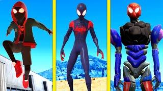 UPGRADING MILES MORALES Into A GOD In GTA 5 Mods ... (Secret Powers!)