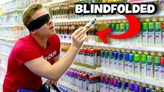  BUYING ART SUPPLIES BLINDFOLDED!?️ I made art with everything I bought...