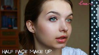 Half face make up|Сила макияжа|Правильные акценты