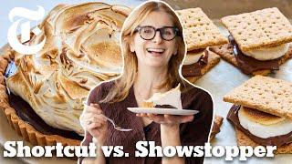 S'mores Two Ways: Easy Oven S'mores vs. Giant S'mores Tart | Melissa Clark | NYT Cooking