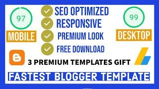 Free best blogger templates | Fastest Blogger Templates 2021 | AdSense friendly templates