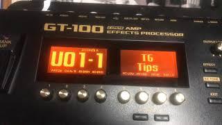 Tonegarage Tips  a wonderful Boss GT-100 tuner tip for you!