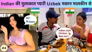 2 Indians with 1 Uzbekistan girl | Cooking Chicken for Cute Uzbek hostel owner | Tashkent vlog |