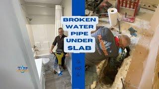 Waterline Leak Under Concrete Slab - How to Fix It@TappPlumbing