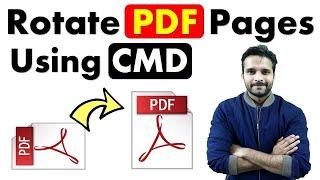 Rotate PDF pages using Command Prompt | in Hindi
