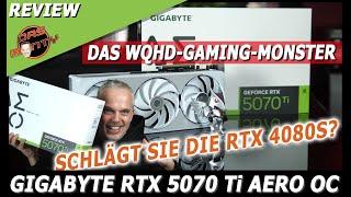 GIGABYTE Nvidia RTX 5070 Ti AERO OC Reviews | WQHD Gaming Monster - Faster than RTX 4080 Super?