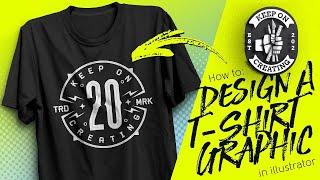 How to design a t shirt - Adobe illustrator 2020 Tutorial