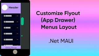 Custom Flyout Menu in .Net MAUI