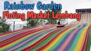 Seru seruan Seluncur di Rainbow Slide Floting Market Lembang