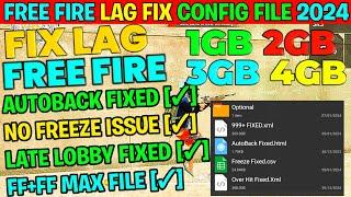 Free Fire Lag Fix Config File Today | Free Fire Lag Fix Config File For 2Gb ram Mobile 