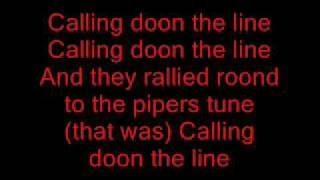 scocha - calling doon the line lyrics