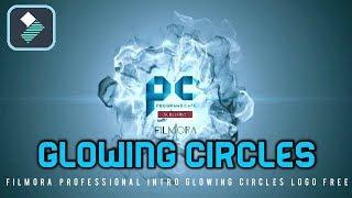 قالب فيلمورا إحترافي مجاناً | Filmora Professional Intro Glowing Circles Logo Free