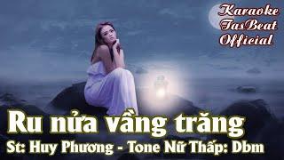 Karaoke Ru Nửa Vầng Trăng Tone Nữ Thấp | TAS BEAT