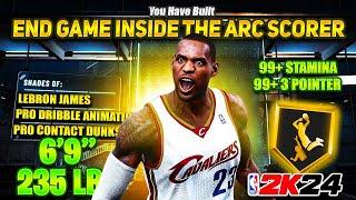 The MOST TOXIC ‘END-GAME INSIDE THE ARC SCORER’ Build To Make NBA 2K24… HYBRID LEBRON JAMES BUILD!