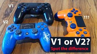 How to see the difference between V1 and V2  of the PS4 controller