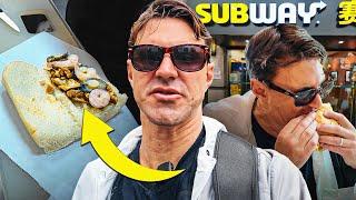 I Tried Subway's Abalone and Prawn Chicken Teriyaki Sandwich in China | Whoa! That's Weird