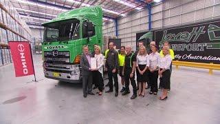 Lovatt Transport presented with 100,000th Hino truck in Australia