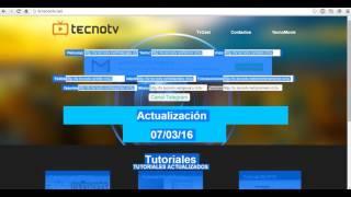 TecnoTv Tutorial del Stitio oficial