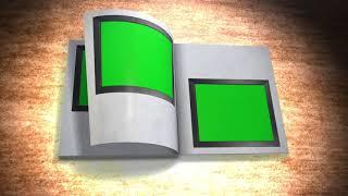 Travel Photo Book Green Screen Opening | Slideshow Green Screen Template 4K