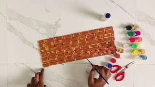 Cardboard Craft work//Wallhanging Nameplate ideas//craft work-Part:1//life goes on