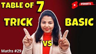 Best Trick for the Table of 7 | Arti ki Maths Trick | Vedic #Maths #shorts