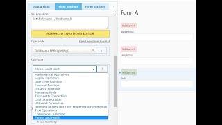 Using the "CFF - Fitness and Health" operations module.