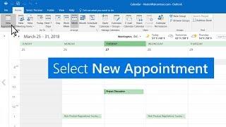 Create appointments and meetings in Outlook