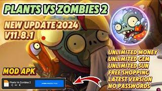 Plants vs Zombies 2 Mod Apk 11.8.1 Unlimited Money & Sun Unlocked All TERBARU 2024