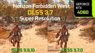 Horizon Forbidden West PC DLSS 3.5.10 vs DLSS 3.7.0 - Graphics/Performance Comparison | RTX 4080