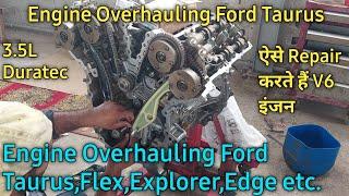 Ford Taurus Engine Overhauling / Repairing | How to Repair Engine after water pump Failure
