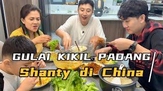 MASAK GULAI KIKIL PADANG DI CHINA,LIHAT RIAKSI KELUARGA KU MAKAN,DAN TIDAK LUPA SAMA SAMBAL IJO NYA!