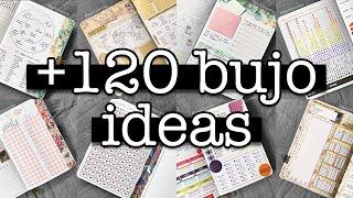 Bullet journal ideas MARATHON  +120 ideas for your bujo
