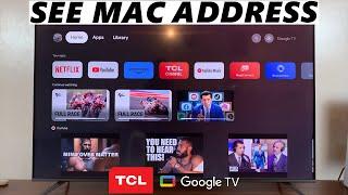 TCL Google TV: How To See Mac Address | Find Mac Address