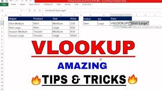 VLOOKUP Amazing Tips & Tricks | VLOOKUP Tips | VLOOKUP Tips & Tricks | Tips VLOOKUP Excel | #vlookup