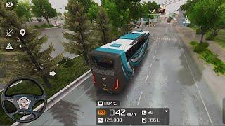 Heavy Rain in Indonesia Realistic Graphics - Bus Simulator Indonesia Gameplay