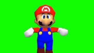 mario running green screen Not Afraid