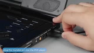 How to charge Sunpin's Portable DVD Player at home and in your car