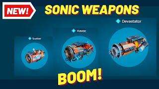 NEW SONIC Weapons: Scatter, Havoc, Devastator - War Robots Test Server Gameplay - WR