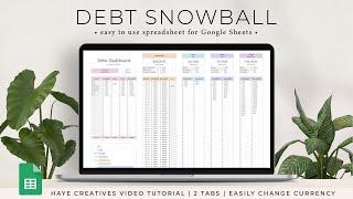 Debt Snowball Spreadsheet