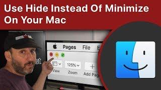 Use Hide Instead Of Minimize On Your Mac (MacMost #1960)