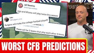 Busted College Football Predictions In 2024 - Josh Pate Cut