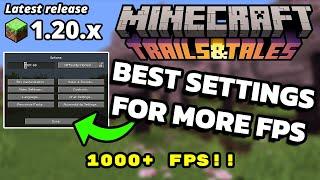 Minecraft Java 1.20 Best Minecraft Settings For FPS on Low End PCs Performance Boost